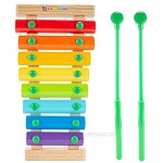 CoComelon First Act Musical Xylophone with 2 Mallets Kids Music Toy Develop Your Child's Hand-Eye Coordination Fine Motor Skills and Gross Motor Skills
