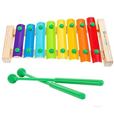CoComelon First Act Musical Xylophone with 2 Mallets  Kids Music Toy  Develop Your Child's Hand-Eye Coordination  Fine Motor Skills  and Gross Motor Skills