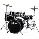 ddrum D1 Junior Complete Drum Set with Cymbals Midnight Black
