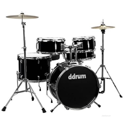 ddrum D1 Junior Complete Drum Set with Cymbals  Midnight Black