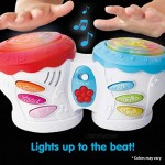 Kidoozie Flashbeat Drums - Developmental Activity Toy for Toddlers Ages 18 Months and Older