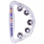 Los Angeles Superstore Light Up Tambourine 4 Pack of Large Handheld Musical Tambourine Instruments