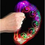 Los Angeles Superstore Light Up Tambourine 4 Pack of Large Handheld Musical Tambourine Instruments