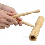 lovermusic lovermusic School Children Musical Instrument Tick Tock Percussion Blocks Music tool