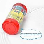 MUSICUBE 4 Inch Baby Rainmaker Toy Rain Stick Musical Instrument for Baby Infant Toddler Raindrop Sound Shakers & Rattle Sensory Musical Toys for Boys Girls