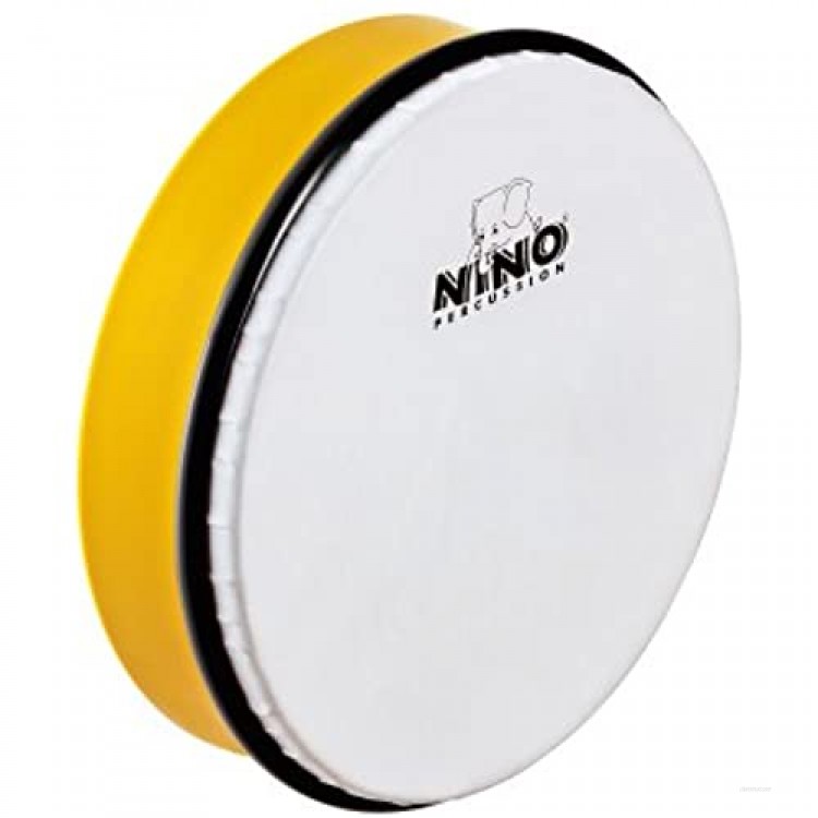 Nino Percussion NINO45Y 8-Inch ABS Plastic Hand Drum with Synthetic Head Yellow