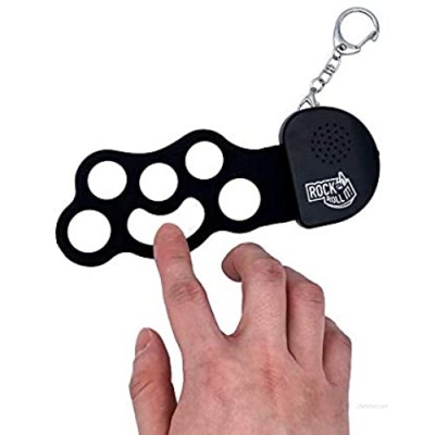 Rock And Roll It - Micro Drum. Real Working & Playable Drum Keychain. Hang on a Backpack & Play Anywhere! Mini Size Black & White Finger Drum Pad. Tiny Silicone Electronic Percussion. Battery Included