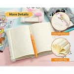 A5 Diary Notebook Gift Box With Hair Clip Bow Hair Ties Ribbon Kids Anmial Journal for Teen Girls Gift