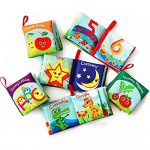 Cloth Books for Babies (Set of 6) - Premium Quality Soft Books for Toddlers. Touch and Feel Crinkle Paper. Cloth Books for Early Children's Development.