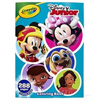 Crayola Disney Coloring Book  Disney Jr. Gift  288 Pages  Ages 3  4  5  6