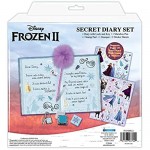 Disney Frozen 2 Anna and Elsa Girls' Secret Diary Set with Stickers and Stampers