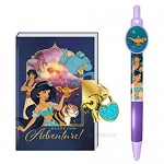 Disney Princess Jasmine and Aladdin Journal Locked Mini Diary for Kids with Pen