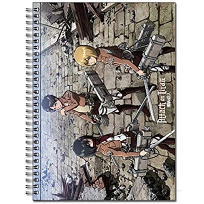 Great Eastern Entertainment Attack On Titan Main 3 Spiral Notebook Multi-colored  10"