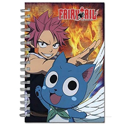 Great Eastern Entertainment Fairy Tail Natsu & Happy Hardcover Notebook Multi-colored  10"