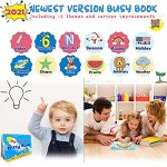 HeyKiddo Montessori Toys for Toddlers Newest Version Busy Book for Kids Preschool Activity Binder 12 Themes Educational Learning Book for Autism & Special Needs Anti-Cutting Edge Technology