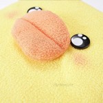 HXN Cute Duck Plush Fleece Notebook Journal for Kids Sketchbook Diary for Girls 160 Pages 5.9 x 5.5 with Lined and Blank Pages for Writing Drawing and Doodling for School Home Gift for Kids