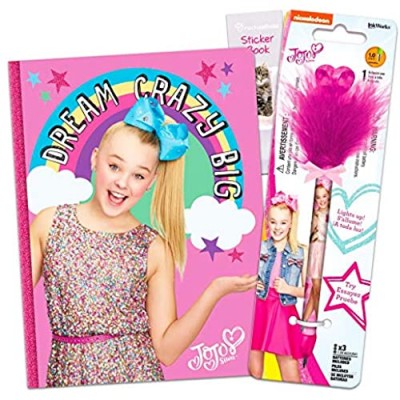 InkWorks JoJo Siwa Diary Pen School Supplies Set -- JoJo Siwa Journal with Deluxe Pen and JoJo Siwa Stickers (JoJo Siwa Gifts for Girls)