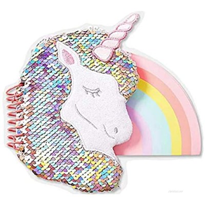 Justice Unicorn Flip Sequin Spiral Journal Diary