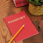 Juvale Blank Passport Notebooks for Kids Pretend Play (24-Pack)