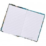 LightShine Products Reversible Sequin Journal Diary & Rainbow Shuttle Pen Bundle (2 Pens 1 Purple Diary & 1 Turquoise Diary)