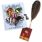 Melodie Ultimate Writing Bundle - Harry Potter Gift Set of Diary Postcards Stationary Feather Pen (Ultimate Bundle)