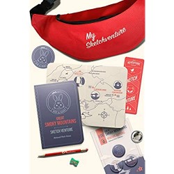 My Sketchventure Great Smoky Mountains National Park Kids Adventure Pack Fanny Pack for Hiking Gear  Travel Guide Book with Map  Trails & Nature for Drawing - Includes Button Pins for Backpack