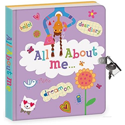 Peaceable Kingdom All About Me Diary 6.25" Lock and Key  Lined Page Diary for Kids