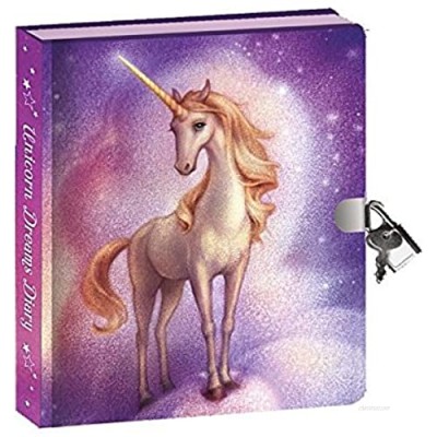 Peaceable Kingdom Unicorn Dreams Invisible Ink Diary with Lock and Key