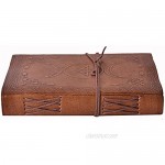 Purpledip Leather Journal (Diary Notebook) 'Insha Allah': Handmade Paper in Leather Cover for Corporate Gift or Personal Memoir (11321)