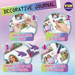 Unicorn Journal Kit for Girls FunKidz Journal Suit Combination Kit for Kids with Foil Hard Cover Journal Pad Glitter Pen Tapes Perfect Teens Diary Kit Gift for Kids Ages 6 and Up