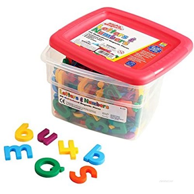 Educational Insights Multicolored Uppercase & Lowercase AlphaMagnets and MathMagnets  Set of 214 Uppercase & Lowercase Letters  Numbers  Punctuation & Math Symbols: Perfect for Homeschool & Classroom  Ages 3+