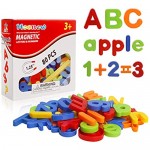 HOONEW Magnetic Letters Numbers Alphabet ABC 123 Fridge Magnets Colorful Plastic for Educational Toy Set Preschool Learning Spelling Counting Game Uppercase Lowercase for Toddler Kids(80 Pcs)