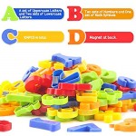 LovesTown 104 Pcs Magnetic Letters Numbers Plastic ABC Alphabet Letters Educational Toy Set Fridge Magnets for Preschool Learning Spelling Counting