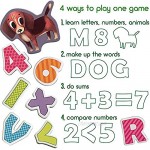 MAGDUM ABC - 80 Magnetic Alphabet Letters and Numbers -Real Large Fridge Magnets for Toddlers- Magnetic Educational Toys Baby 3 Year Old Baby Learning Magnets for Kids- Development Toys - Kid Magnets