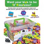 Magnetic Foam Letters and Numbers Premium Quality ABC 123 Foam Alphabet Magnets | Educational Toy for Preschool Learning Spelling Counting in Canister