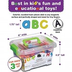 Magnetic Foam Letters and Numbers Premium Quality ABC 123 Foam Alphabet Magnets | Educational Toy for Preschool Learning Spelling Counting in Canister