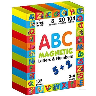 Magnetic Letters and Numbers for Educating Kids in Fun -Educational Alphabet Fridge Magnets -130 Pcs