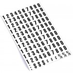 MasterVision Magnetic Numbers 1/2 x 3/4 Black on White 110 Pieces