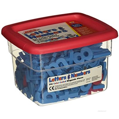 School Smart Educational Insights Alphamagnets & Mathmagnets  Red and Blue  214 Pieces - 070621