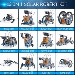 AESGOGO 12-in-1 STEM Solar Robot Kit for Kids Ages 8-12 Science Education Robotics Building Toys Projects Experiments Activities for Boys Girls Teens