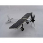 CHANCS Solar Airplane Kit 0.4W Stainless Steel Model Green Power Easily Assembled