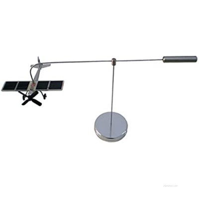 CHANCS Solar Airplane Kit 0.4W Stainless Steel Model Green Power Easily Assembled