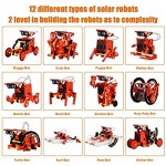 Education STEM 12-in-1 Solar Robot Kit Toys DIY Learning Building Science Experiment Kit Stem Projects for Kids Ages 8-12 Year Olds Boys Girls Gifts