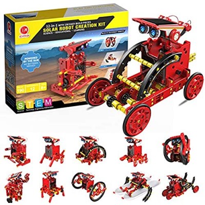 Education STEM 12-in-1 Solar Robot Kit Toys  DIY Learning Building Science Experiment Kit  Stem Projects for Kids Ages 8-12 Year Olds Boys Girls Gifts