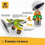Engino - Academy of Steam Toys | Solar Plane: Harnessing Solar Energy - STEM Building Toy & Learning Activities & Experiments | Perfect for Home Learning Multi (STEAMXF11)