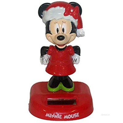 Harvey J Christmas Solar Bobble Head Minnie Mouse