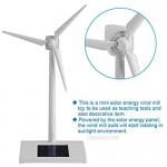 Hilitand Mini Solar Energy Toy Solar Wind Toy Children Science Teaching Tool Garden Desk Ornament Wind Mill Toy Wind Power Toy Windmill Kids Toy for Teaching Tools for Decorative Item Children or