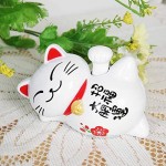 MAGT Lucky Cat Car Accessories Fortune Cat Solar Powered Adorable Lazy Lying Waving Beckoning Fortune Lucky Cat Car Accessories Powered by Solar Energy (1)