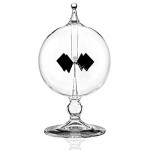 MarsGeek Glass Windmill Solar Powered Crookes Radiometer Light Mill for Detecting Sunlight and Electromagnetic Radiation Educational Teaching Study Tool Office Home Decoration Gift
