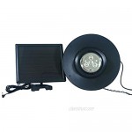 Nature Power 21030 Hanging Solar Powered LED Shed Light with Remote Control Black Finish